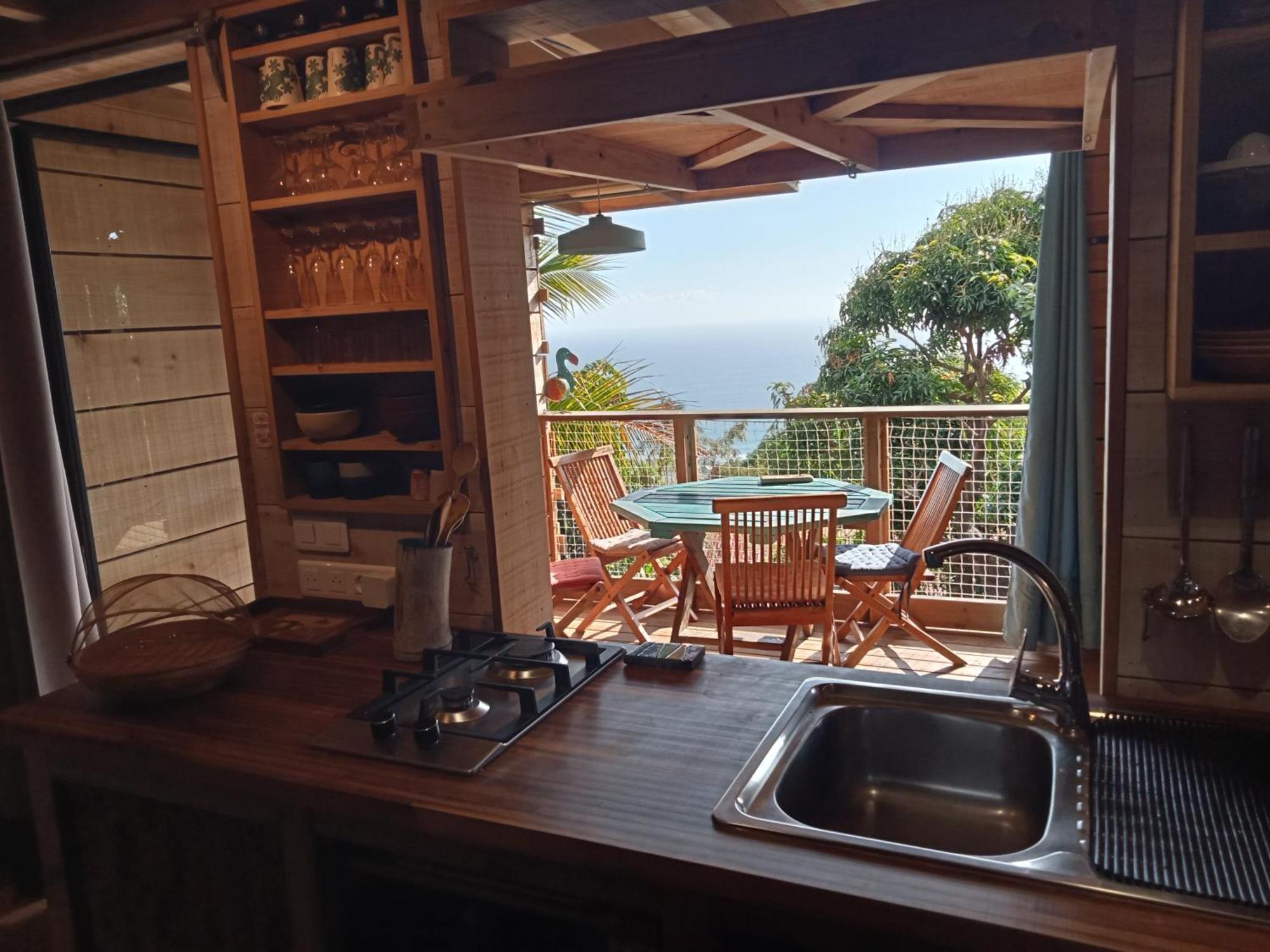 Bungalow Ecologique Avec Toilettes Seches Leu Kabanon Vue Mer Saint-Leu Dış mekan fotoğraf